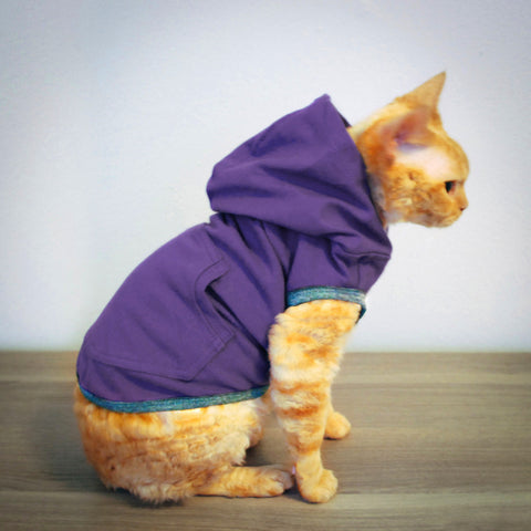 Devon Hoodie - Purple Haze - Cat-toure Cat Clothes