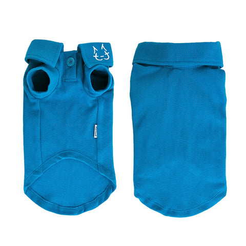 Wesley Polo - Peacock Blue - Cat-toure Cat Clothes